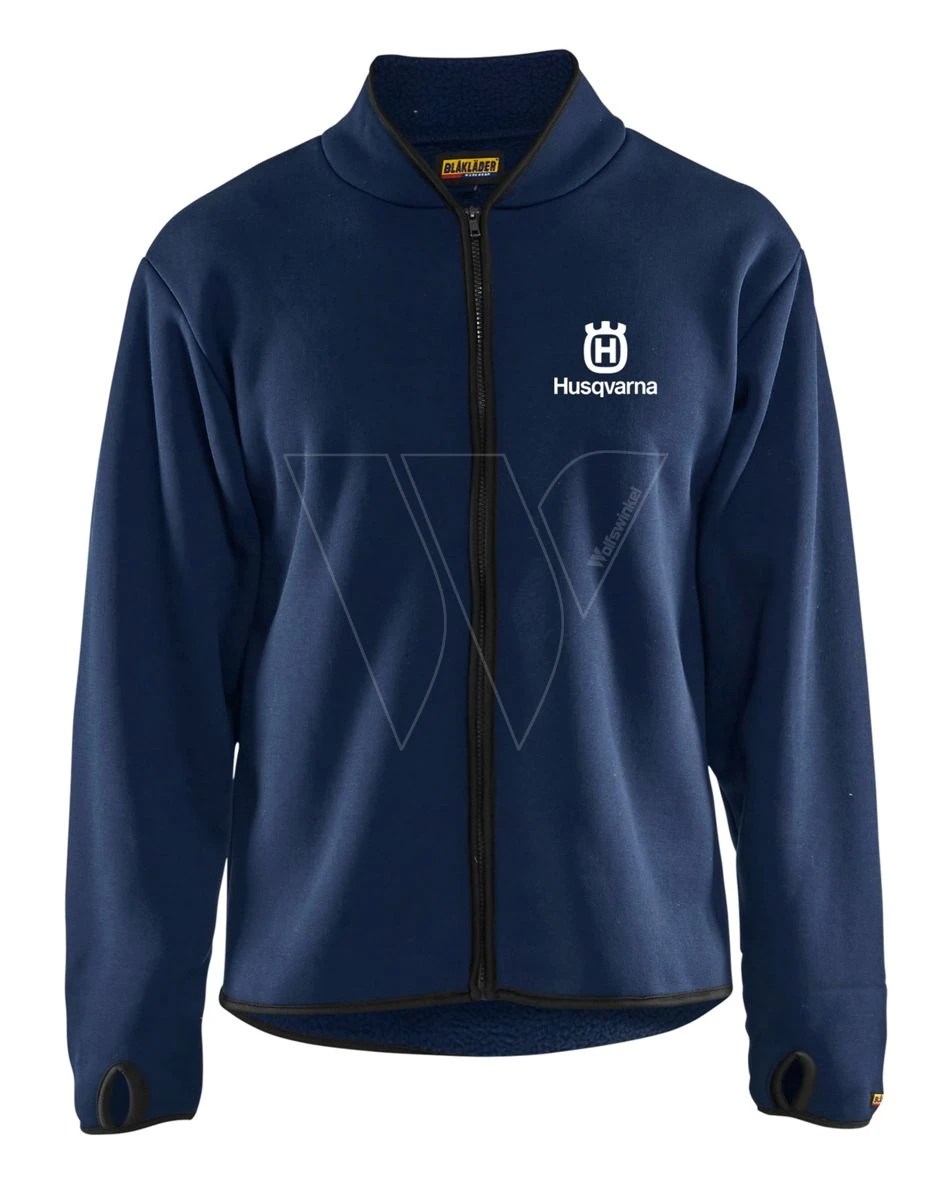 Husqvarna Pile Fleece Jas Navy Maat S 3 Husqvarna Pile Fleece Jas Navy Maat S